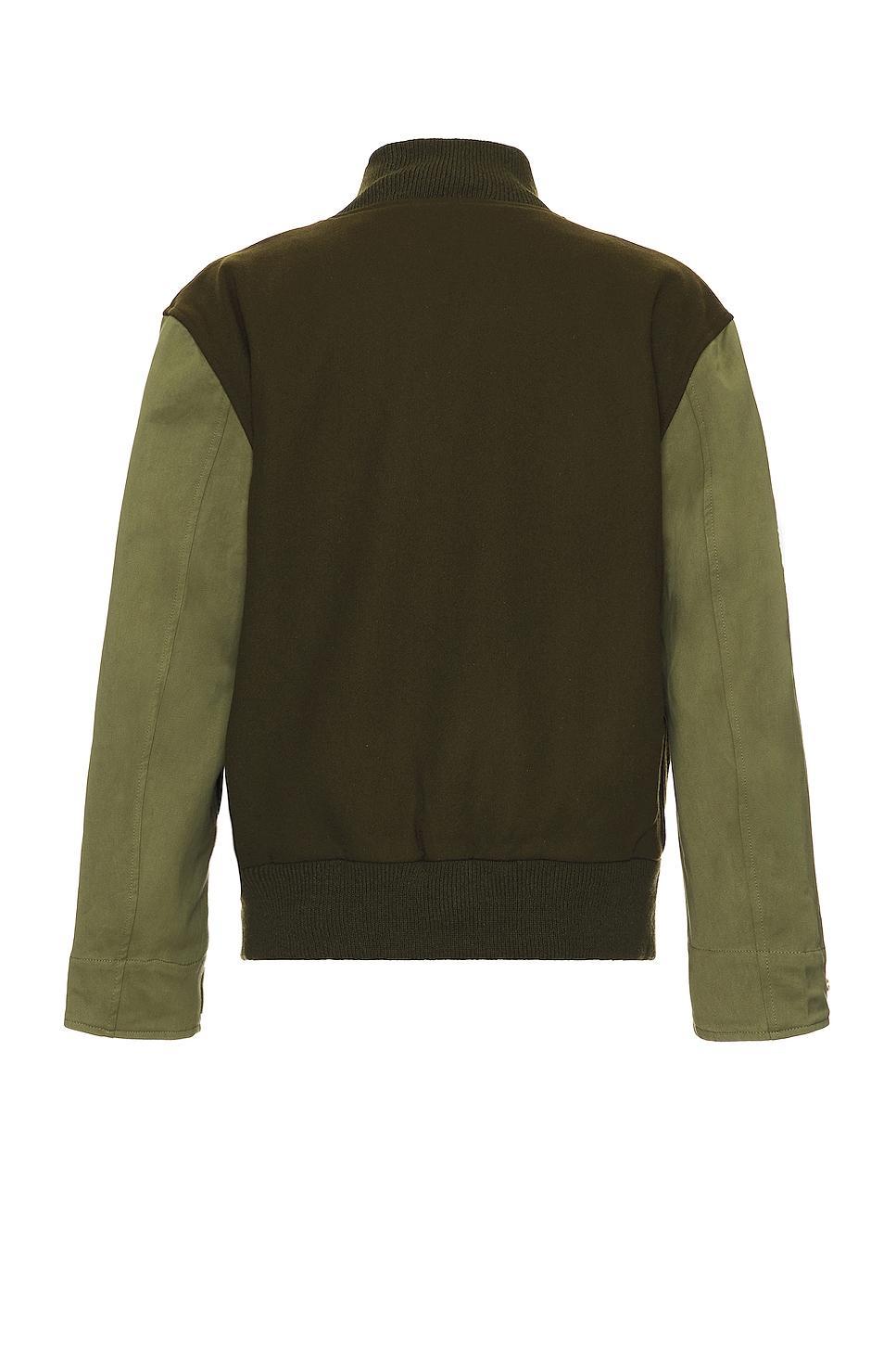 Mister Green M-65 Varsity Jacket in Army Product Image