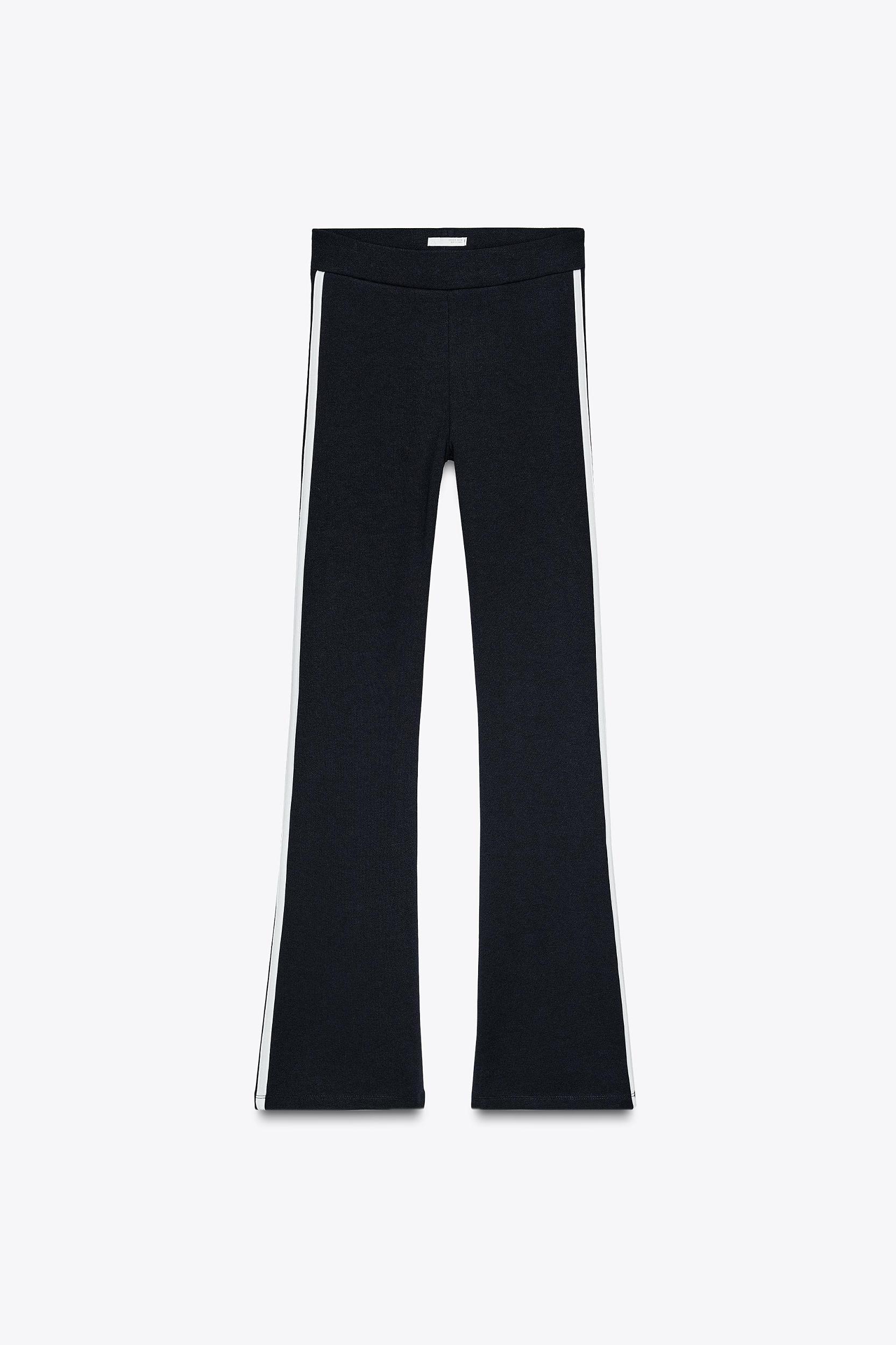 SIDE STRIPE FLARED LEGGINGS Product Image