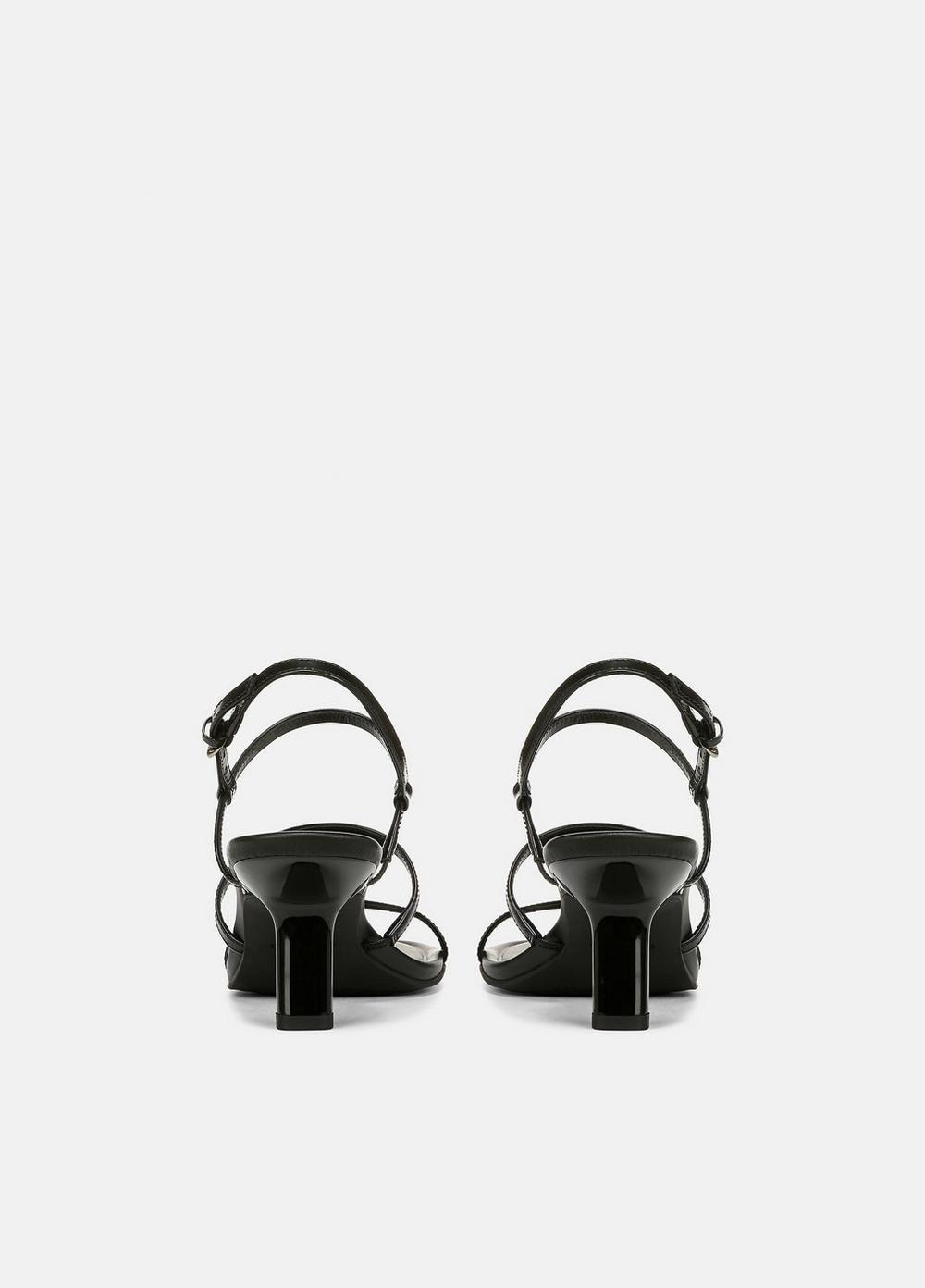 Womens Josie Leather Strappy Heeled Sandal, Militaire, Size 6.5 Vince Product Image