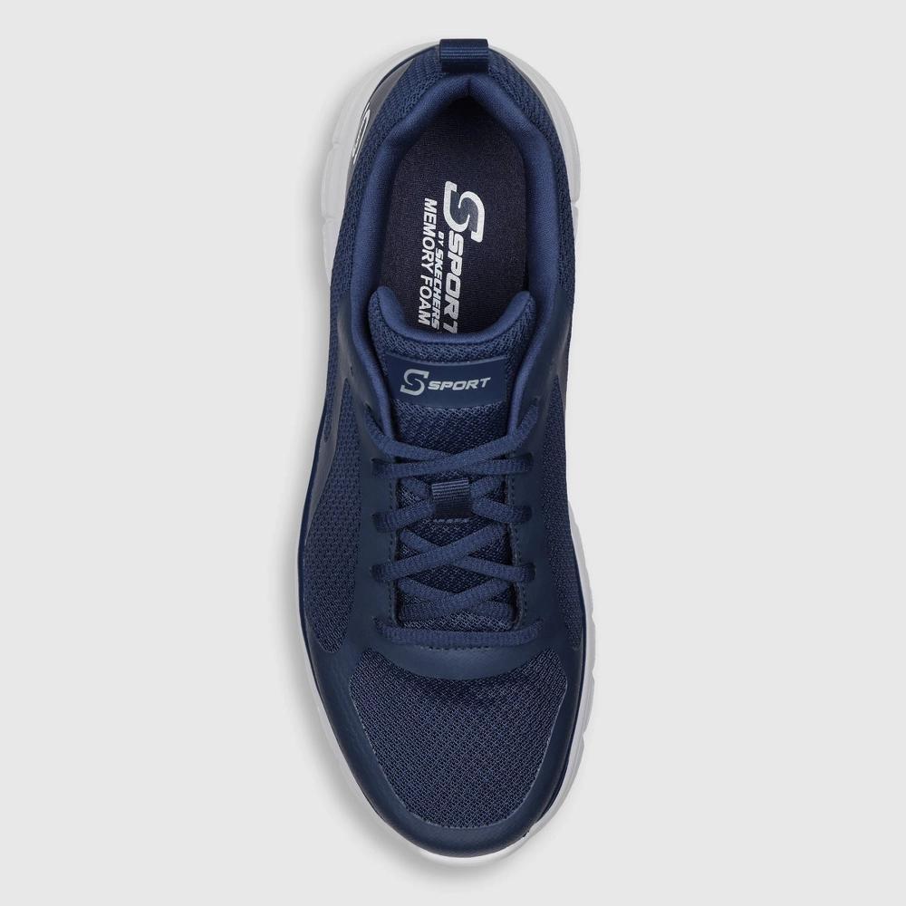 S Sport By Skechers Men's Reiff 3.0 Sneakers - Navy Blue 8: Lace Up, Cushioned Insole, Medium Width, Closed Round Toe Product Image