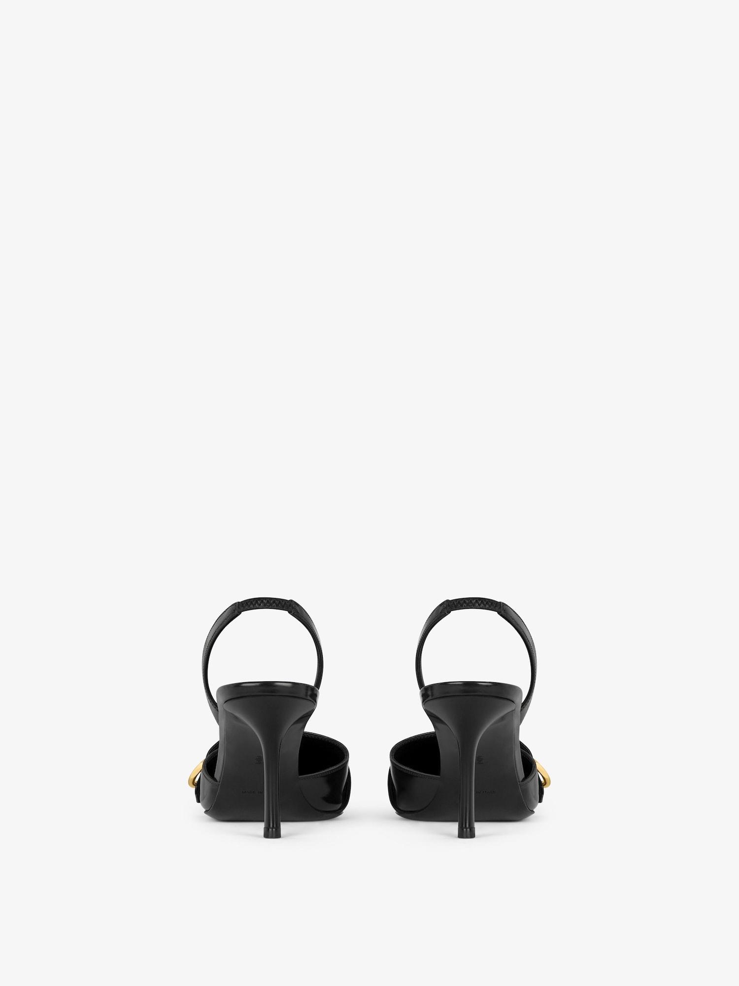 Voyou slingbacks in leather Product Image
