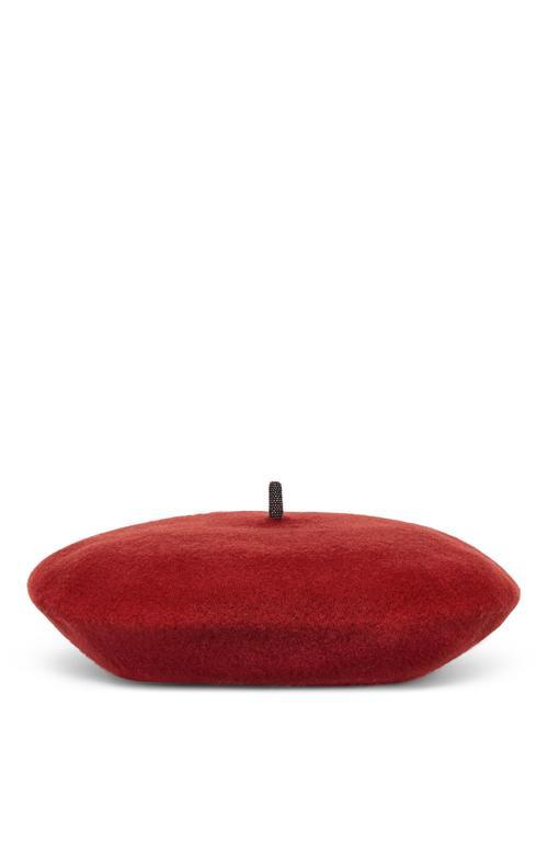 BRUNELLO CUCINELLI Wool Beret In Red Product Image