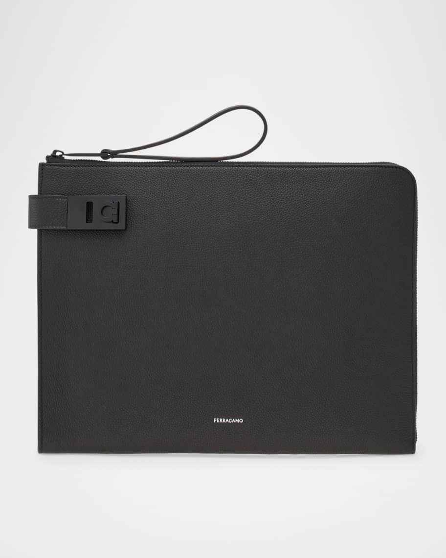 Men's Twins Leather Zip Pouch Product Image