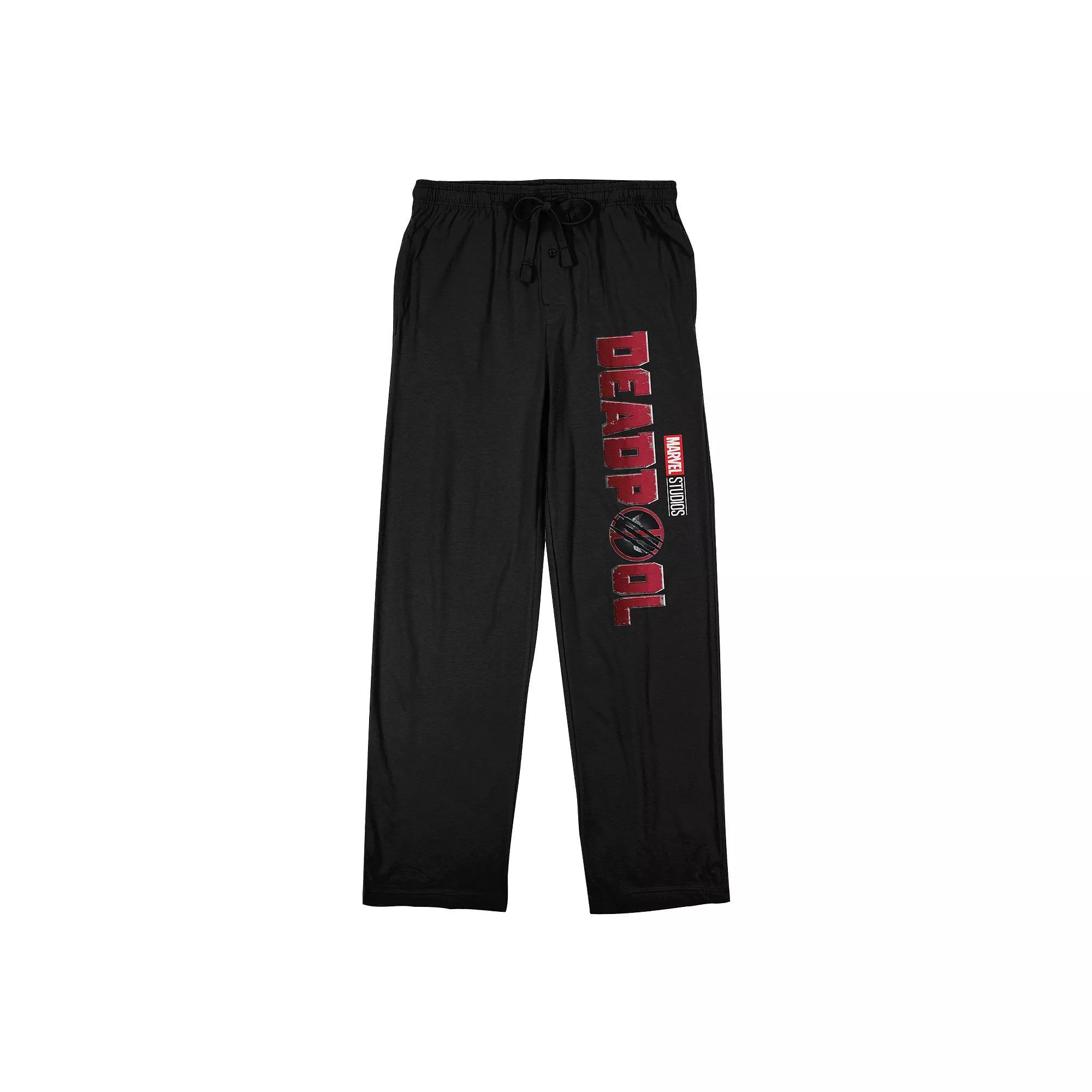 Mens Deadpool Movie Logo Pajama Pants Product Image