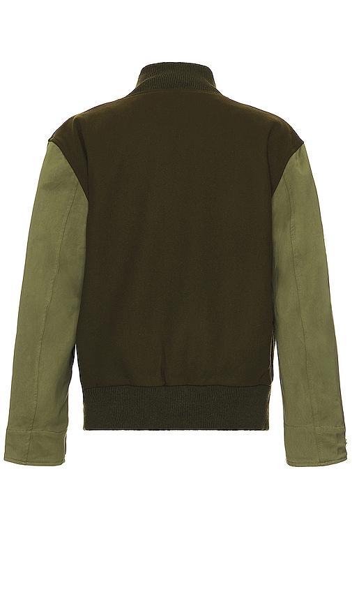 Mister Green M-65 Varsity Jacket in Army Product Image
