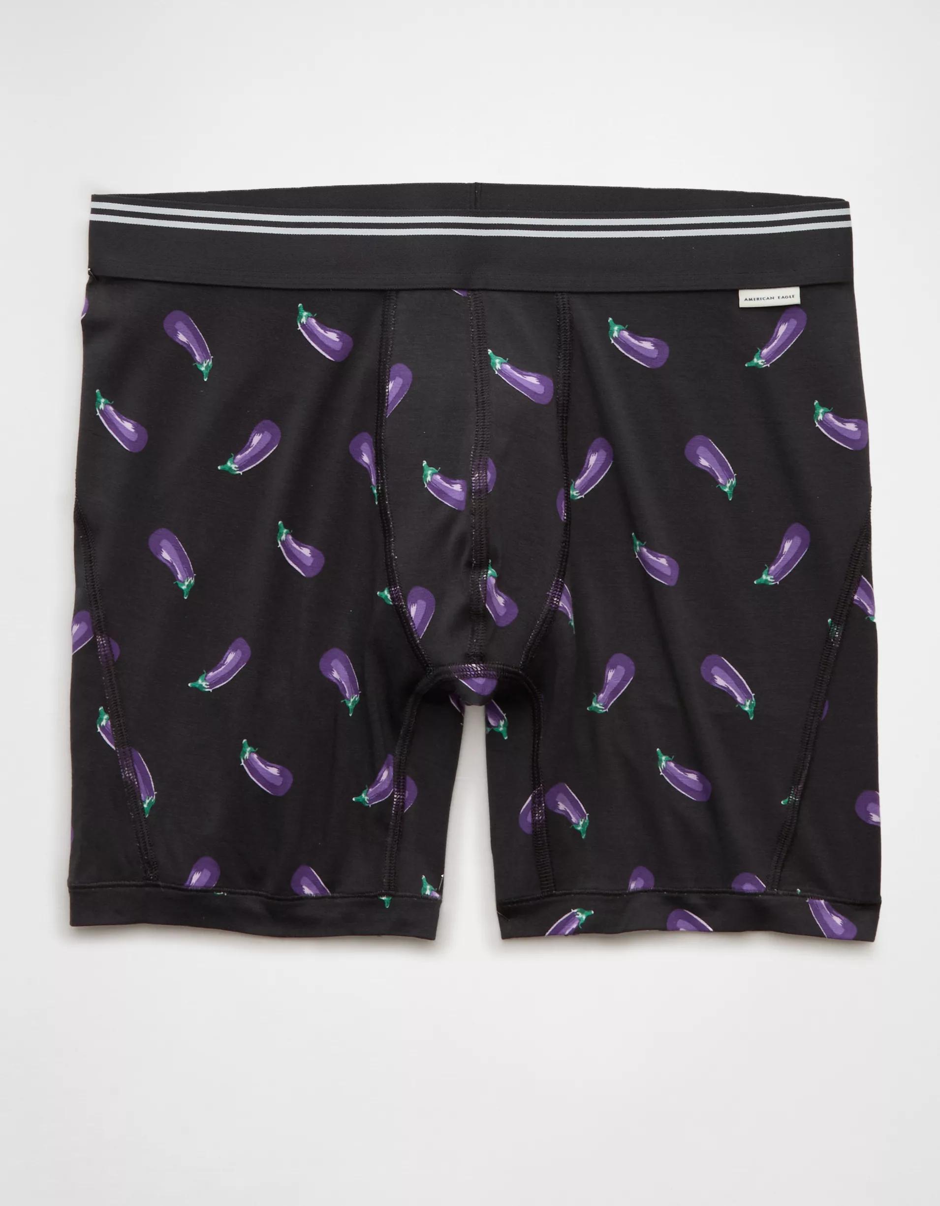 AEO Men's Eggplant 6" Ultra Soft Boxer Brief Product Image