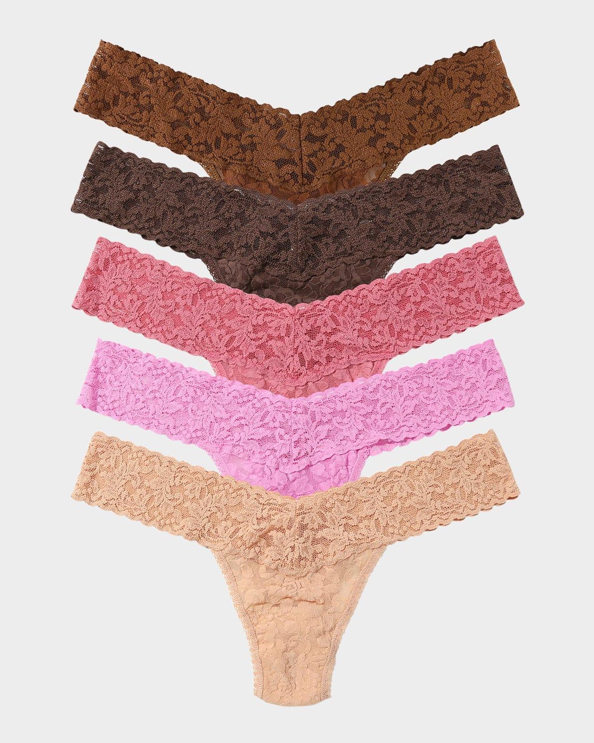 Hanky Panky 5 Low Rise Thongs Multi One Size Product Image