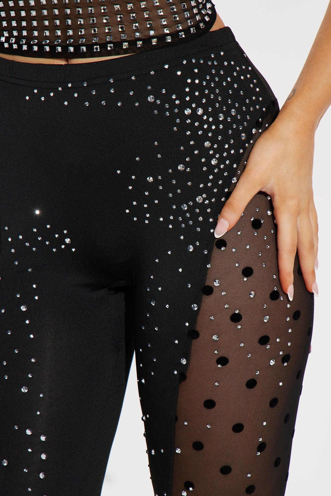 Spark The Passion Embellished Legging - Black Product Image