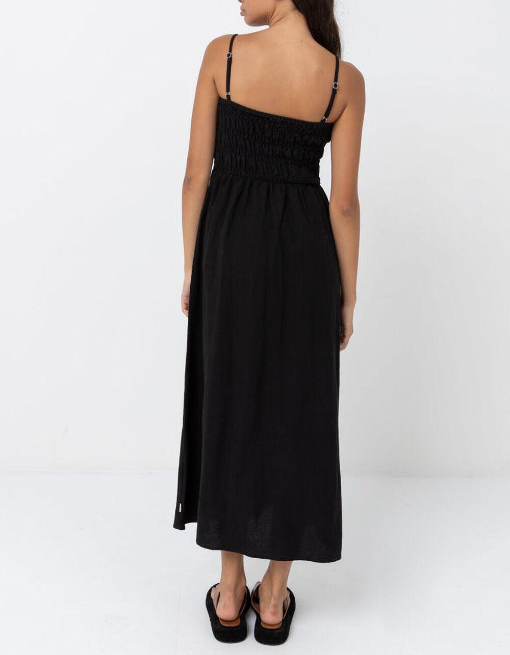 RHYTHM Classic Shirred Womens Midi Dress Product Image