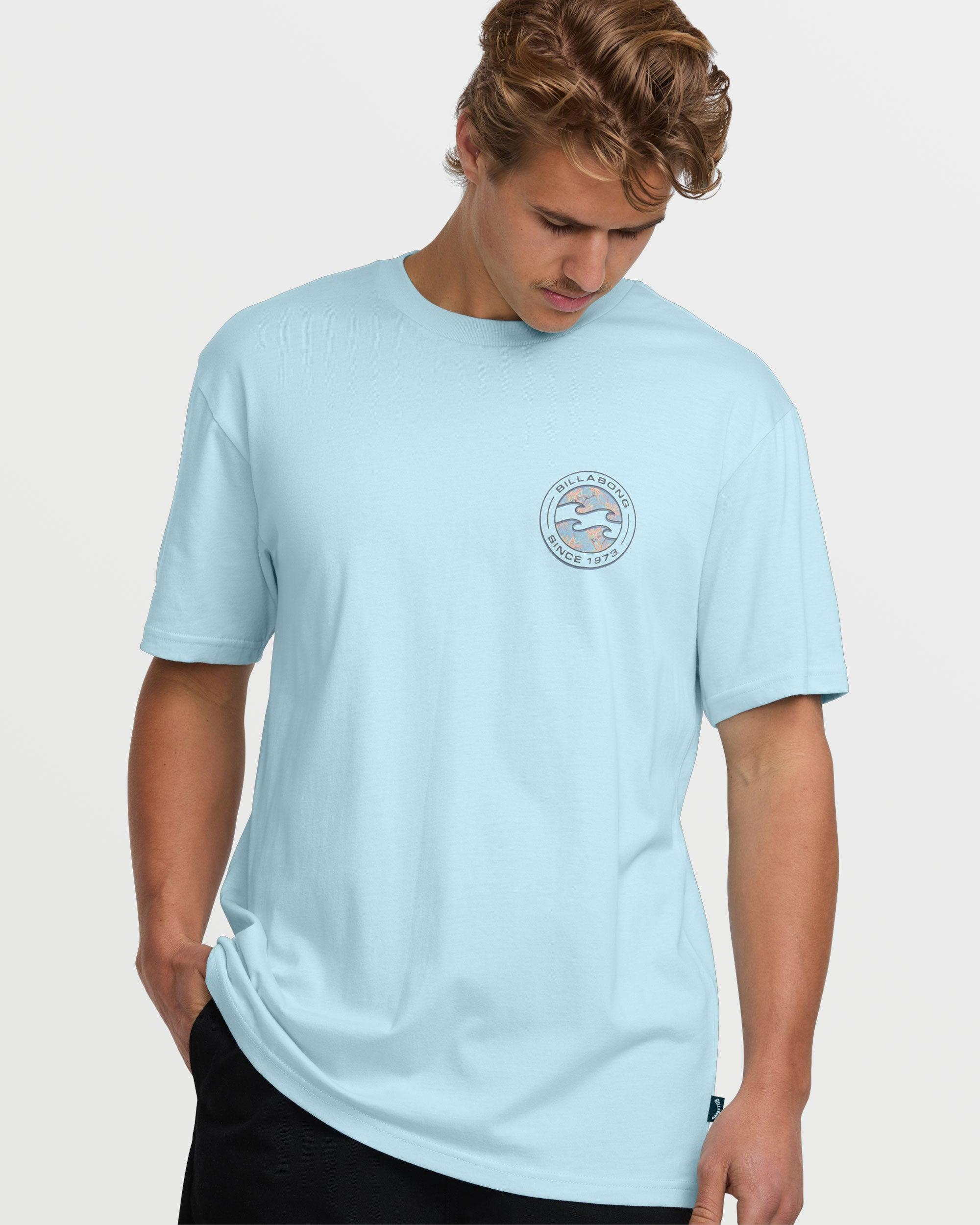 Hollow Premium Short Sleeve Tee - Coastal Blue Male Product Image