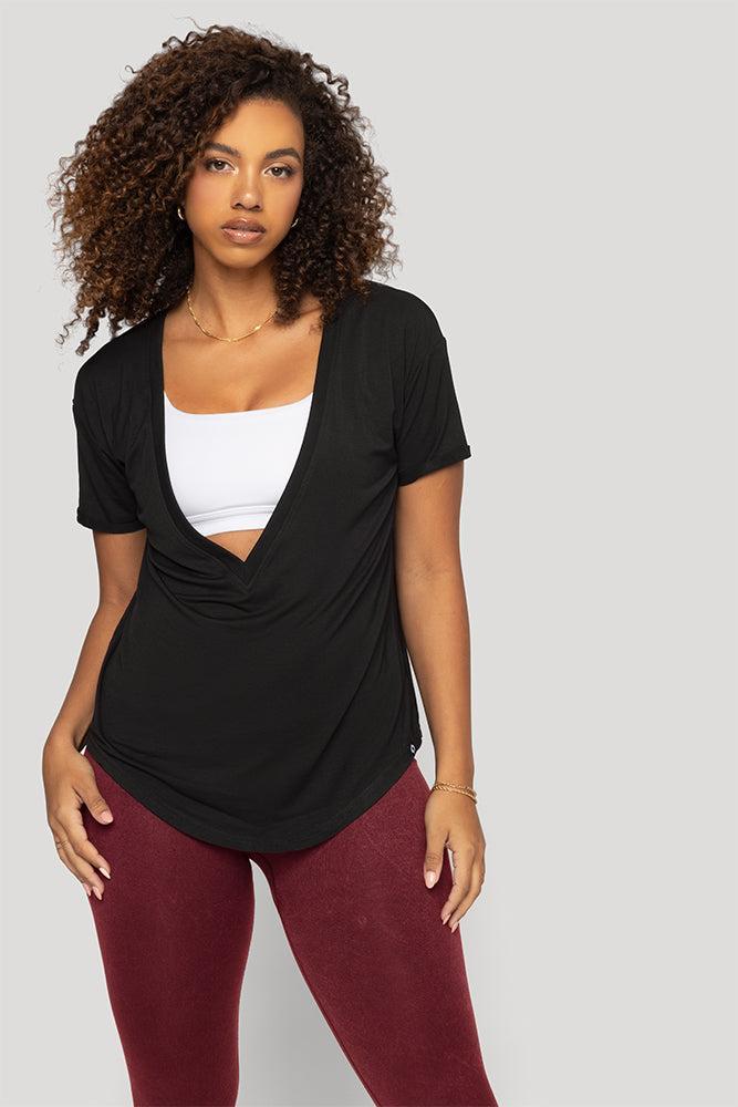 Reversible Deep V Tee - Nightshade Blue Product Image