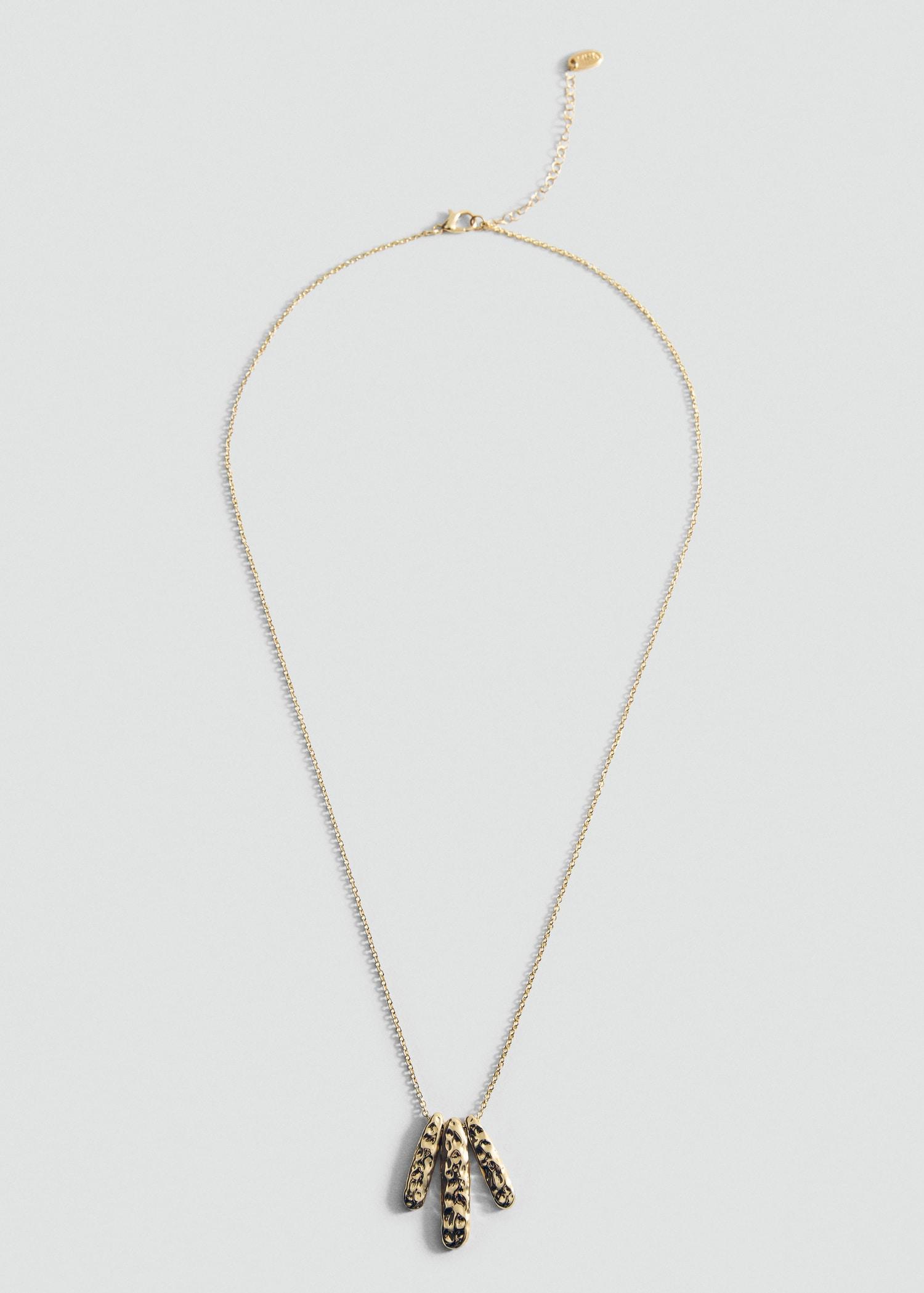 Textured beaded necklace - Women | MANGO USA Product Image