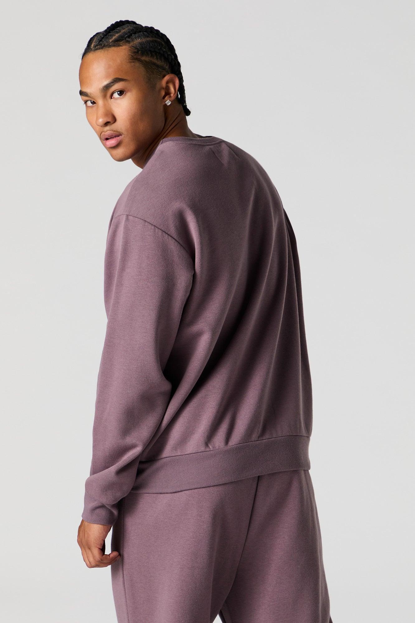 Solid Fleece Sweatshirt Male Product Image
