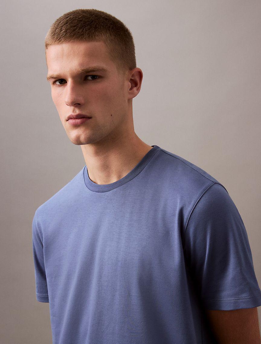Calvin Klein Men's Supima Cotton Crewneck T-Shirt - Blue - M Product Image