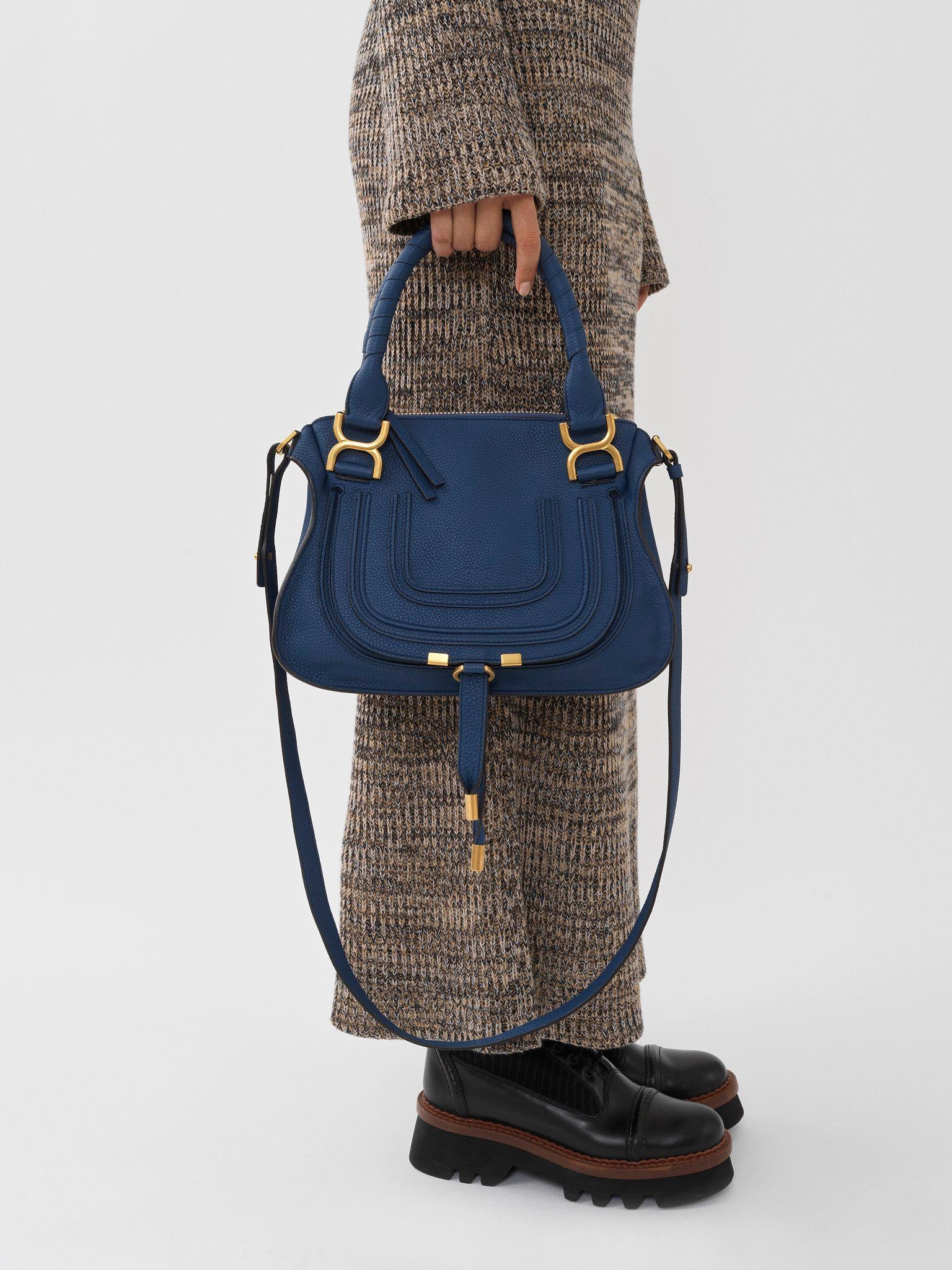 Small Marcie bag in grained leather Product Image