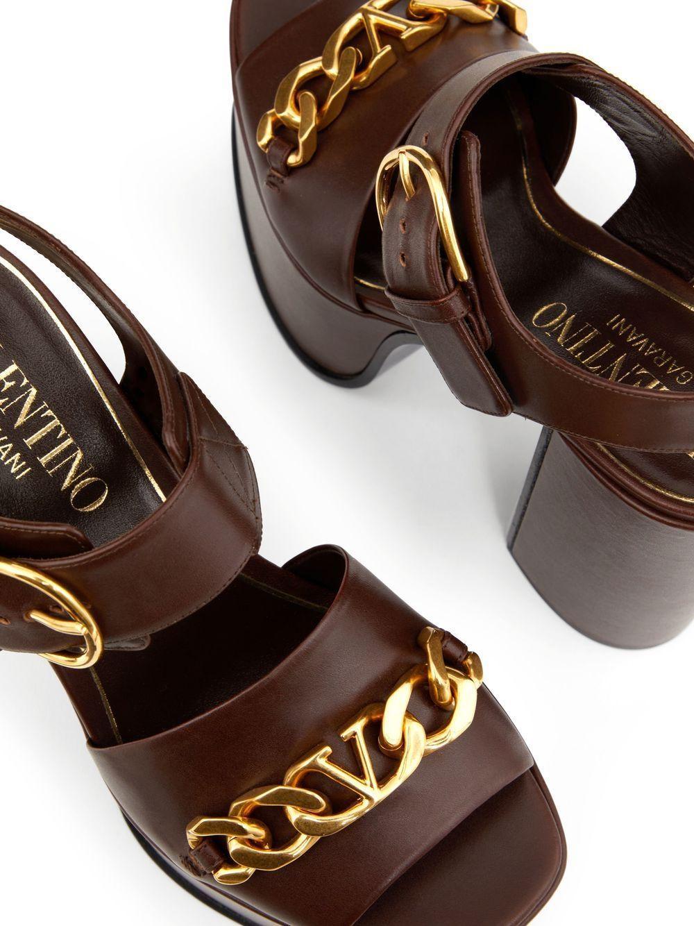 VLogo Chain 130mm platform sandals Product Image