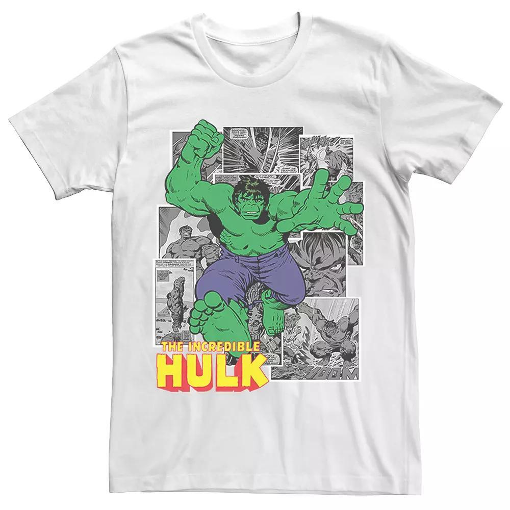Men's Incredible Hulk Tee, Size: Large, White Product Image