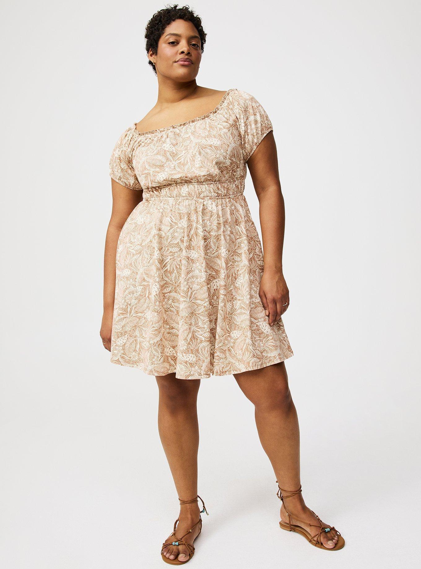 Shirred Bodice Mini Dress Product Image