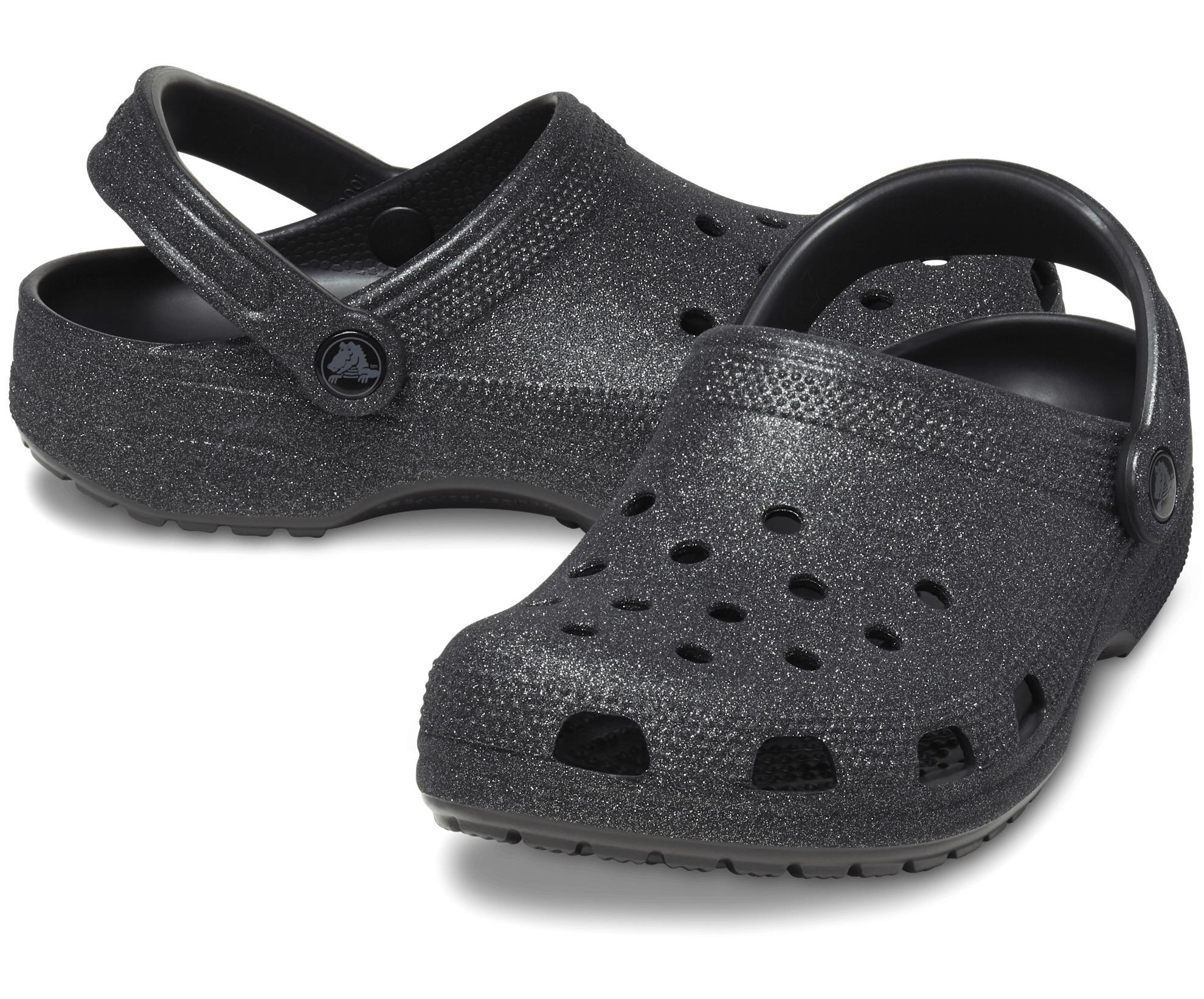 Crocs Womens Classic Glitter Clogs Product Image