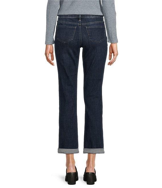 NYDJ Sheri Lift Tuck® Stretch Denim Slim Leg Rolled Cuff Cropped Denim Jean Product Image