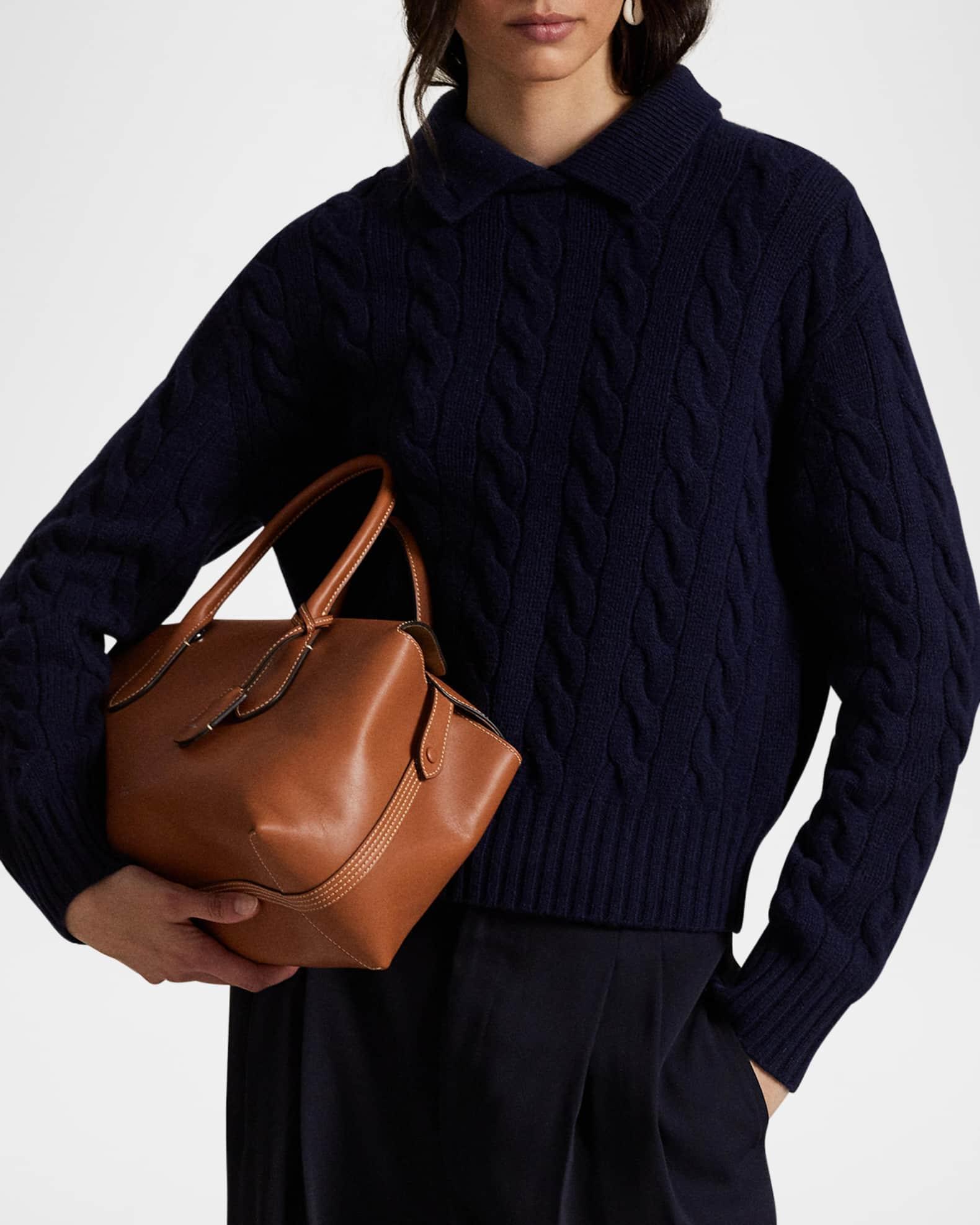 Bellport Medium Smooth Leather Satchel Bag Product Image