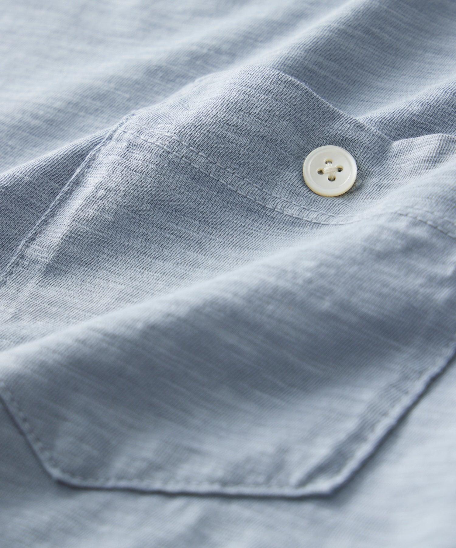 Made in L.A. Homespun Slub Pocket Tee in Steel Blue Product Image