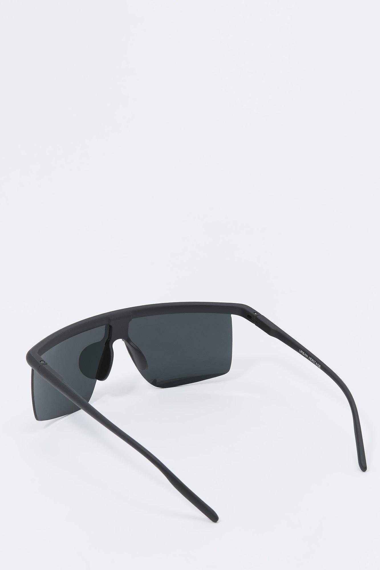Rimless Square Shield Sunglasses Male Product Image