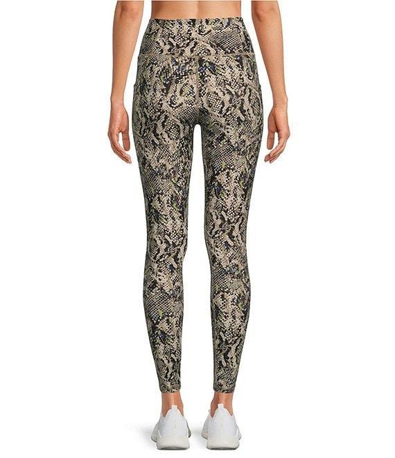 Kinesis High Rise Reptilian Animal Print Ankle Leggings Product Image