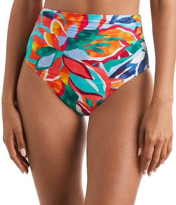 Mimi Flamingo Radiant Floral Morgan High Waist Swim Bottom Product Image