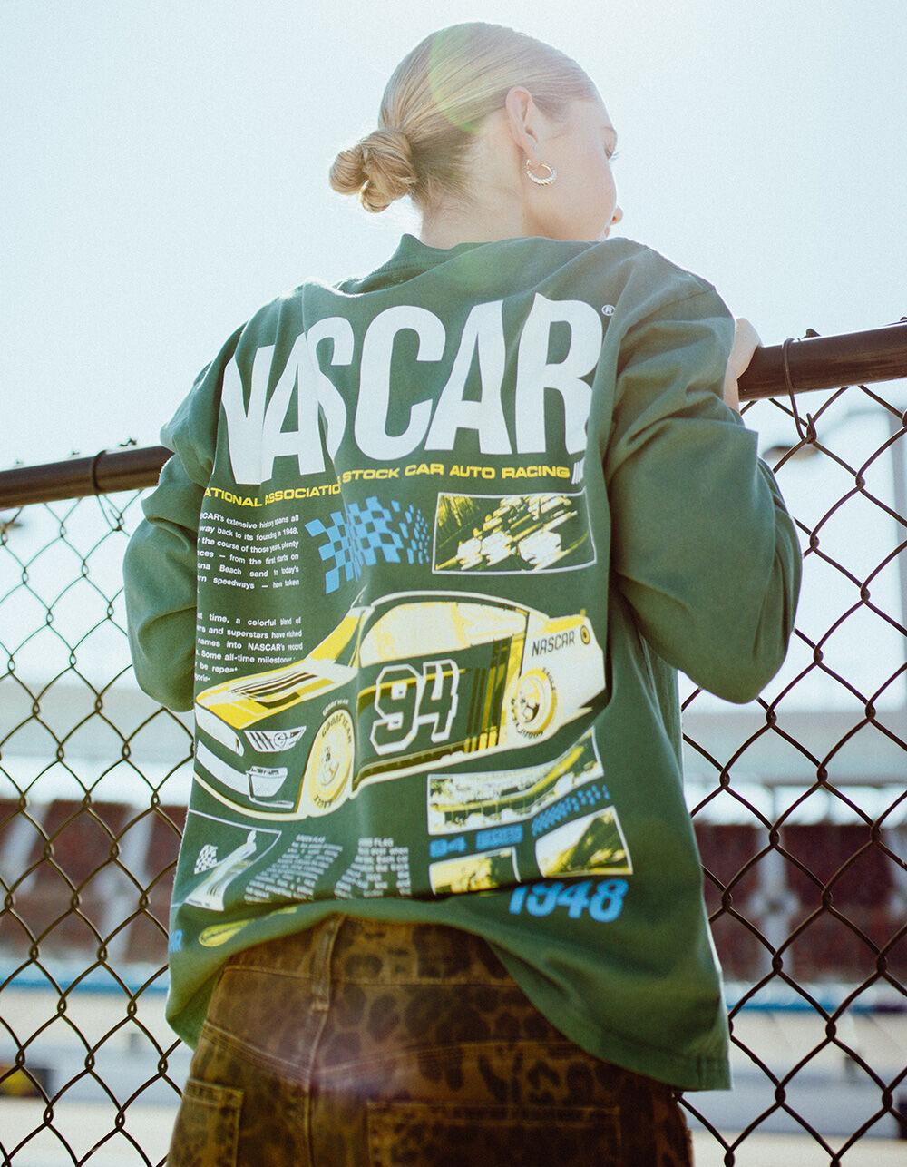 TILLYS x NASCAR Blueprint Mens Long Sleeve Tee - GREEN Product Image