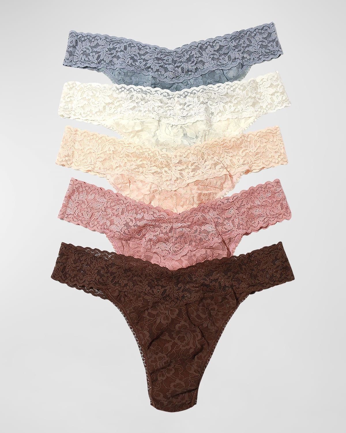 Hanky Panky Signature Original-Rise Thongs, Set of 5 Product Image