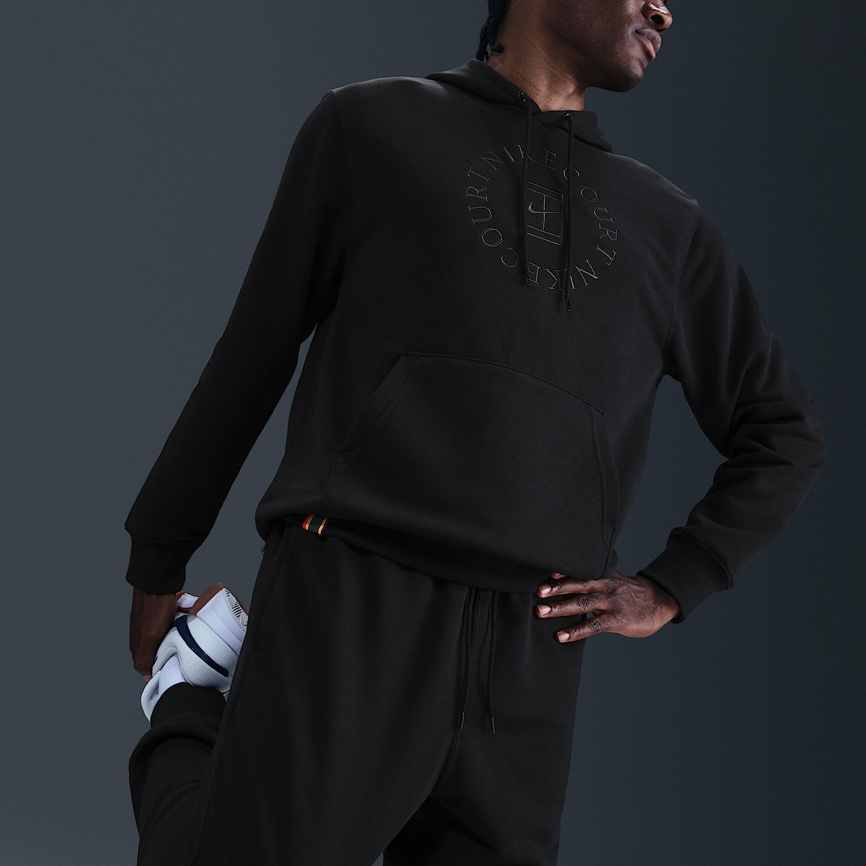 Nike Men's Court Heritage Dri-FIT French Terry Tennis Pullover Hoodie Product Image