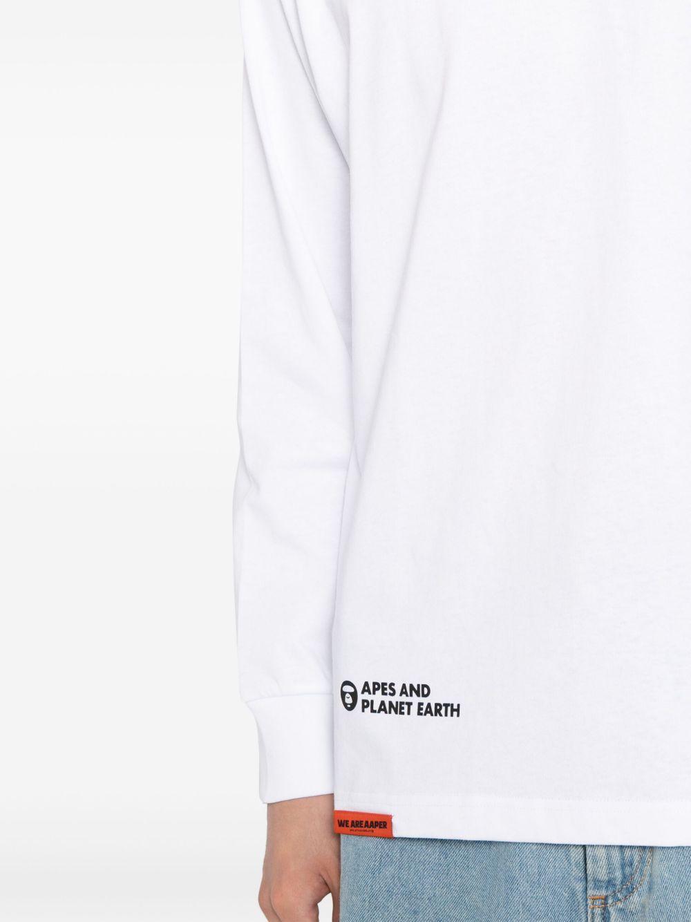 Moonface patch long-sleeve tee Product Image