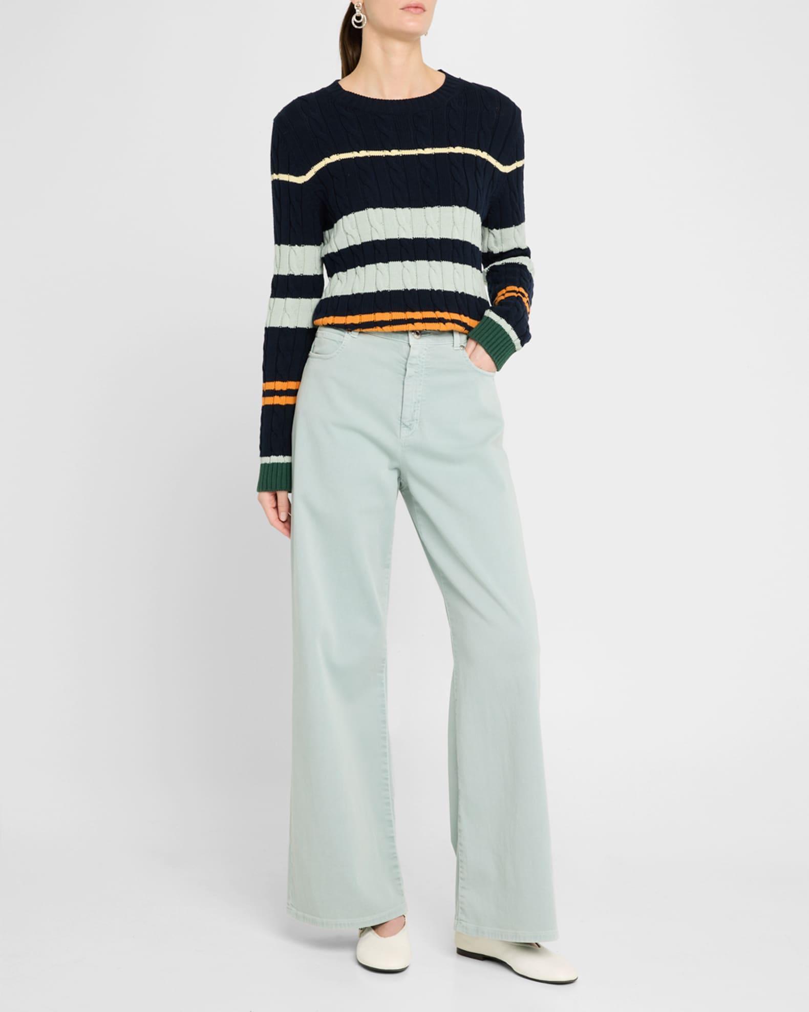 Medina Straight-Leg Stretch Cotton Pants Product Image