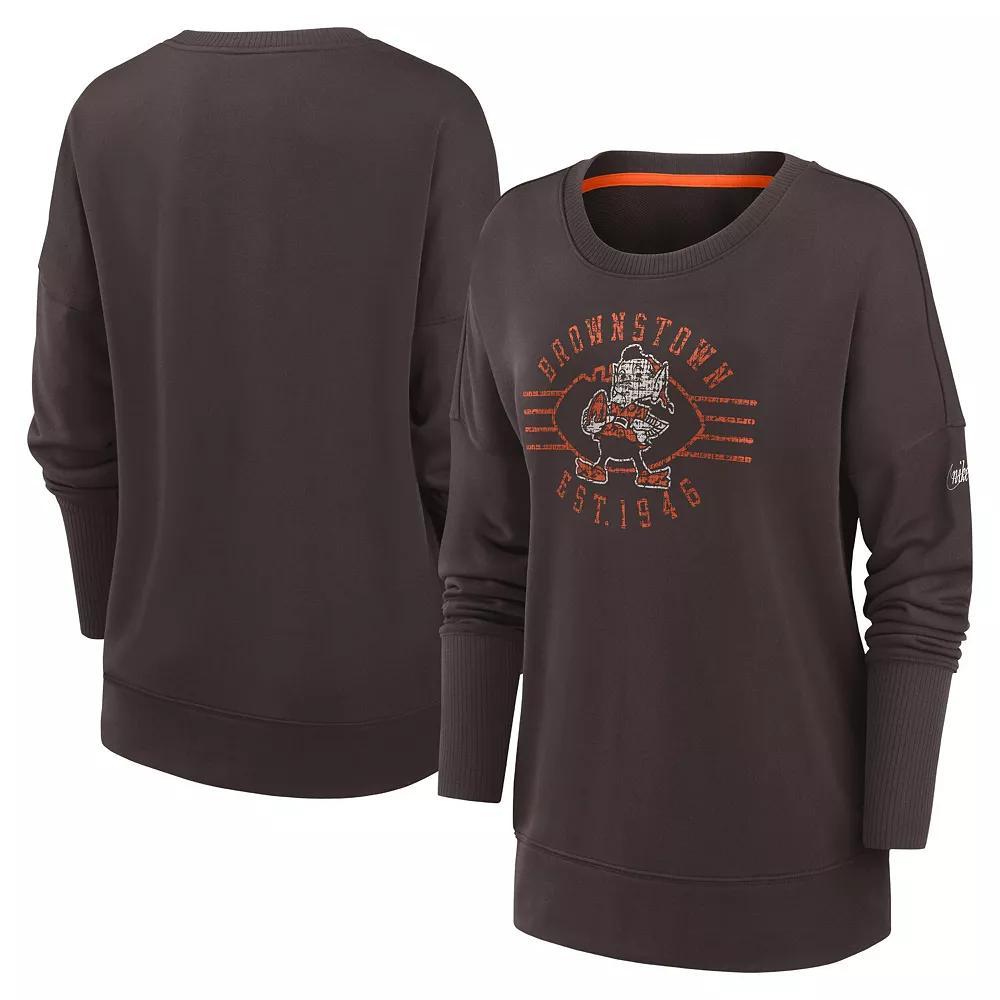 Womens Nike Cleveland s Rewind Playback Icon Performance Pullover Sweatshirt Product Image