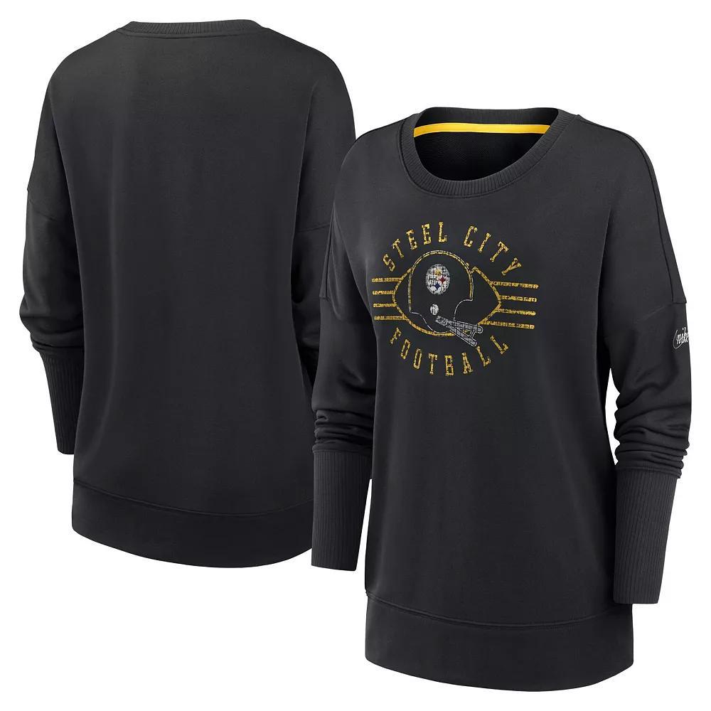 Women's Nike Black Atlanta Falcons Rewind Playback Icon Performance Pullover Sweatshirt, Size: Small Product Image