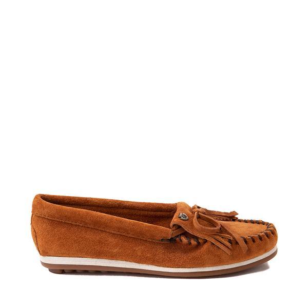 Minnetonka Kilty Plus Bow Detail Suede Moccasins Product Image
