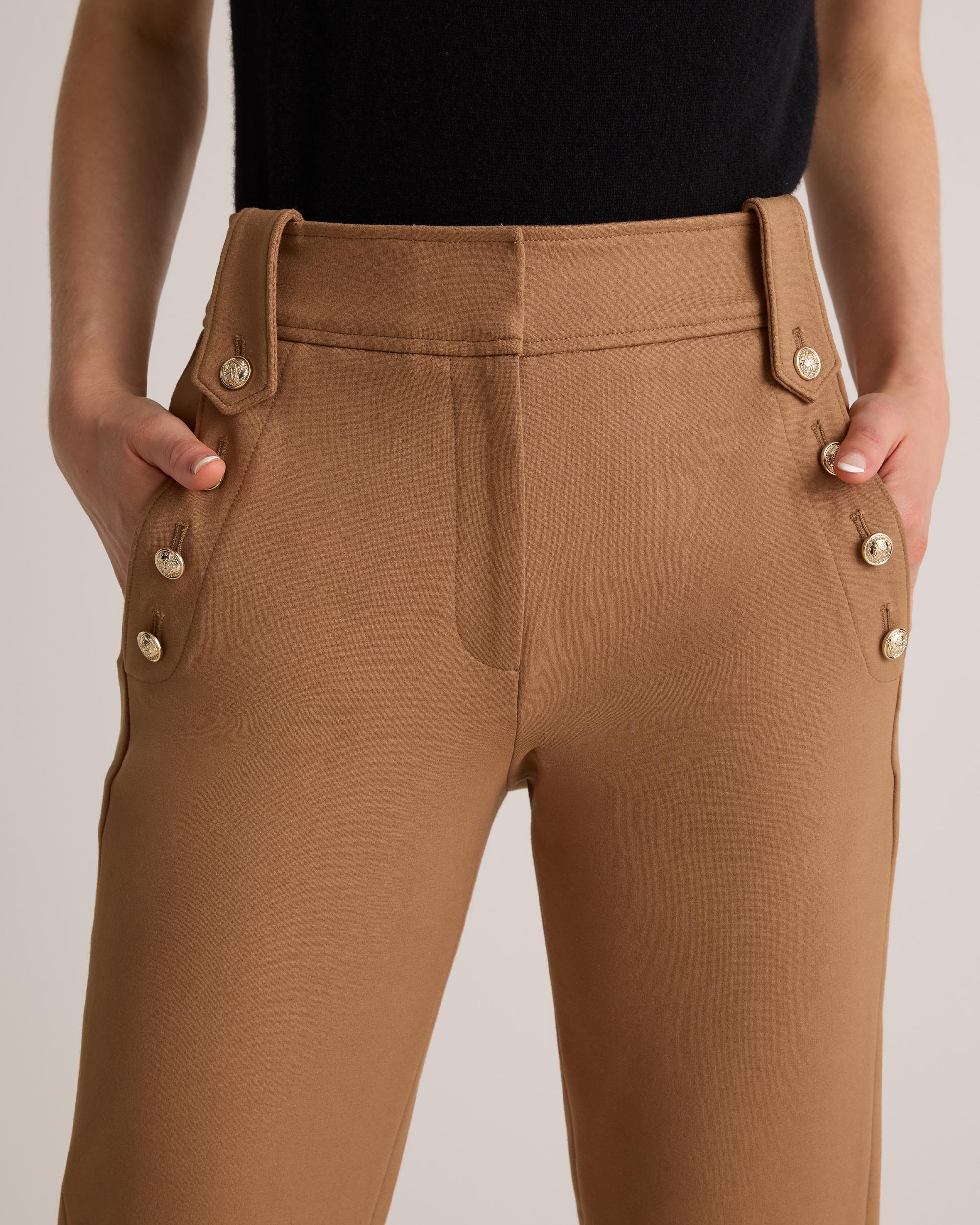Quince | Women's Ultra-Stretch Ponte Straight Leg Mariner Pants Rayon Product Image