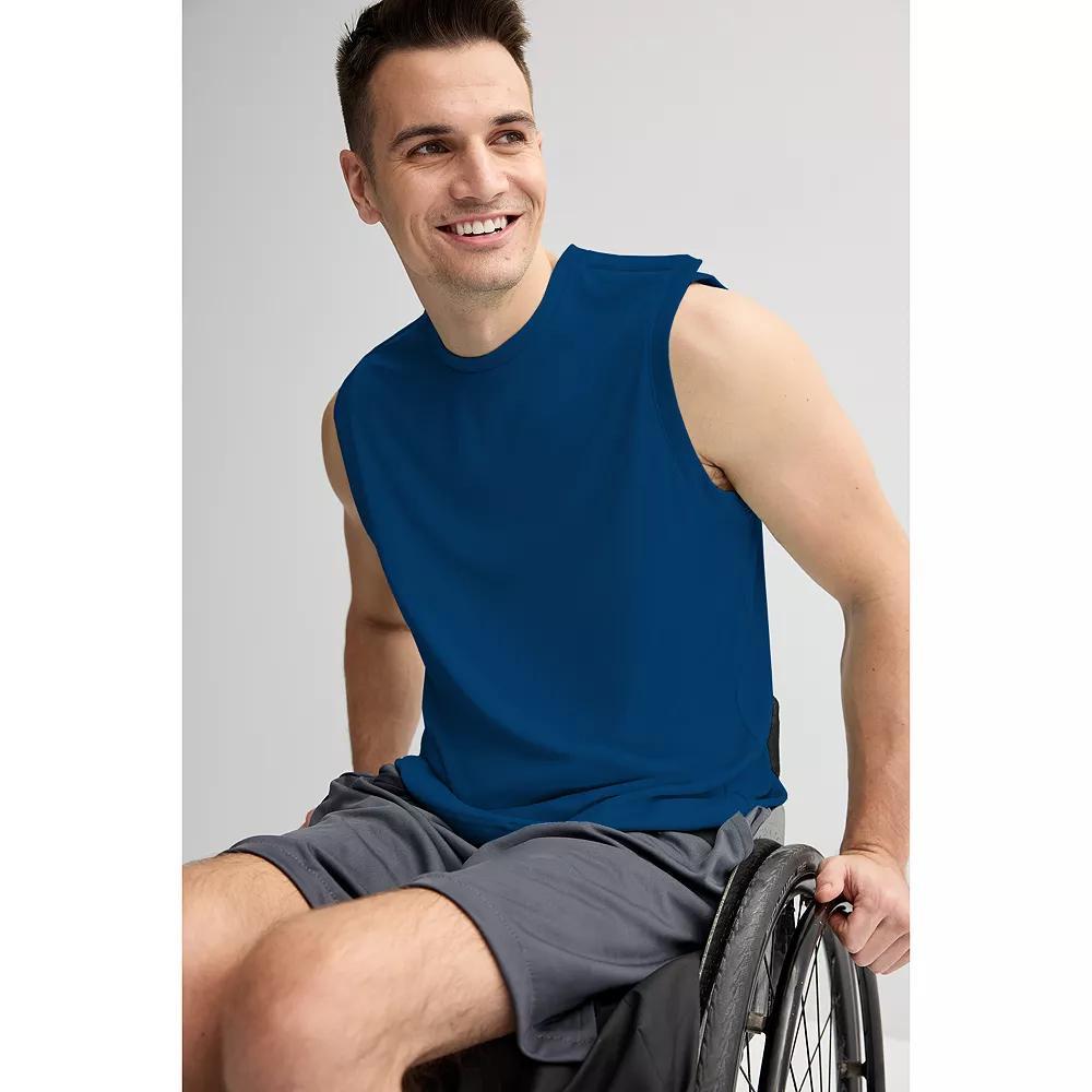 Men's Tek Gear® Adaptive Dry Tek Sleeveless Muscle Shirt, Size: Medium, Blue Lagoon Product Image