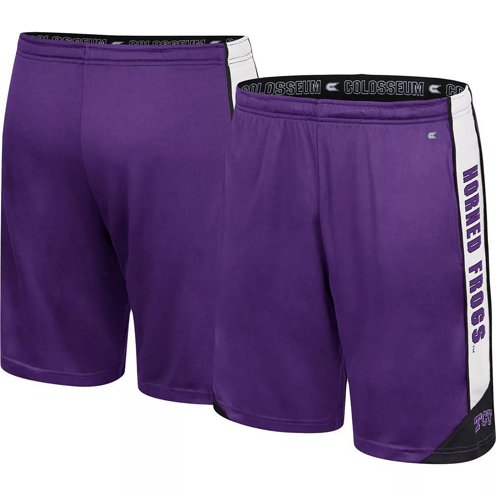 Men's Colosseum Purple TCU Horned Frogs Haller Shorts, Size: Large Product Image