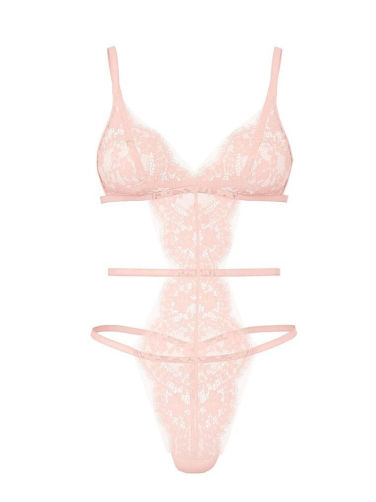 Dare to Dream Lace Strappy Triangle Teddy Product Image