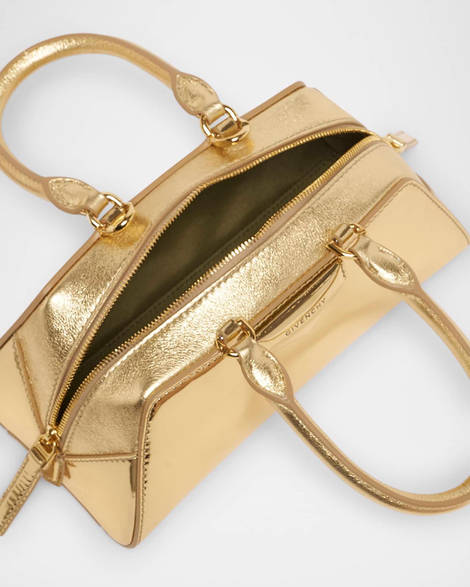 Antigona Mini Top-Handle Bag in Mirror Laminated Leather Product Image