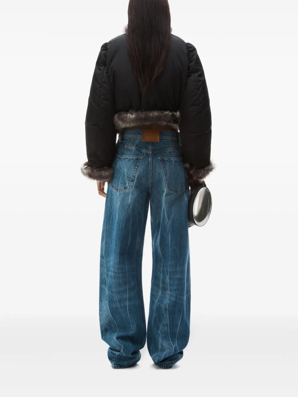 logo-patch ballloon jeans Product Image