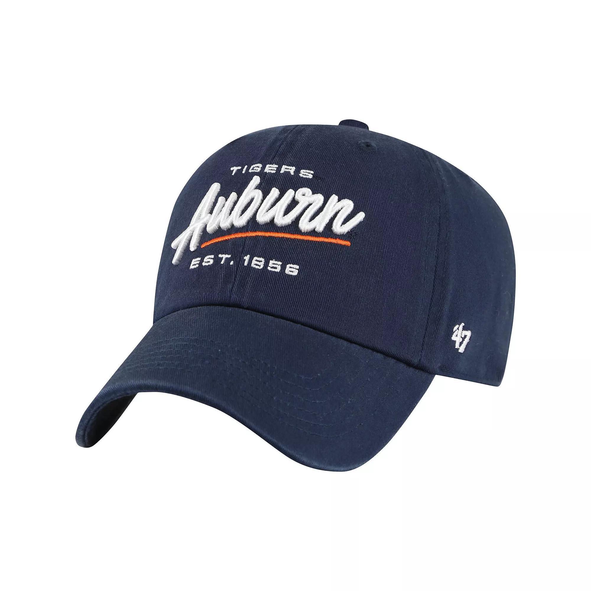 Women's '47 Navy Auburn Tigers Sidney Clean Up Adjustable Hat, Blue Product Image