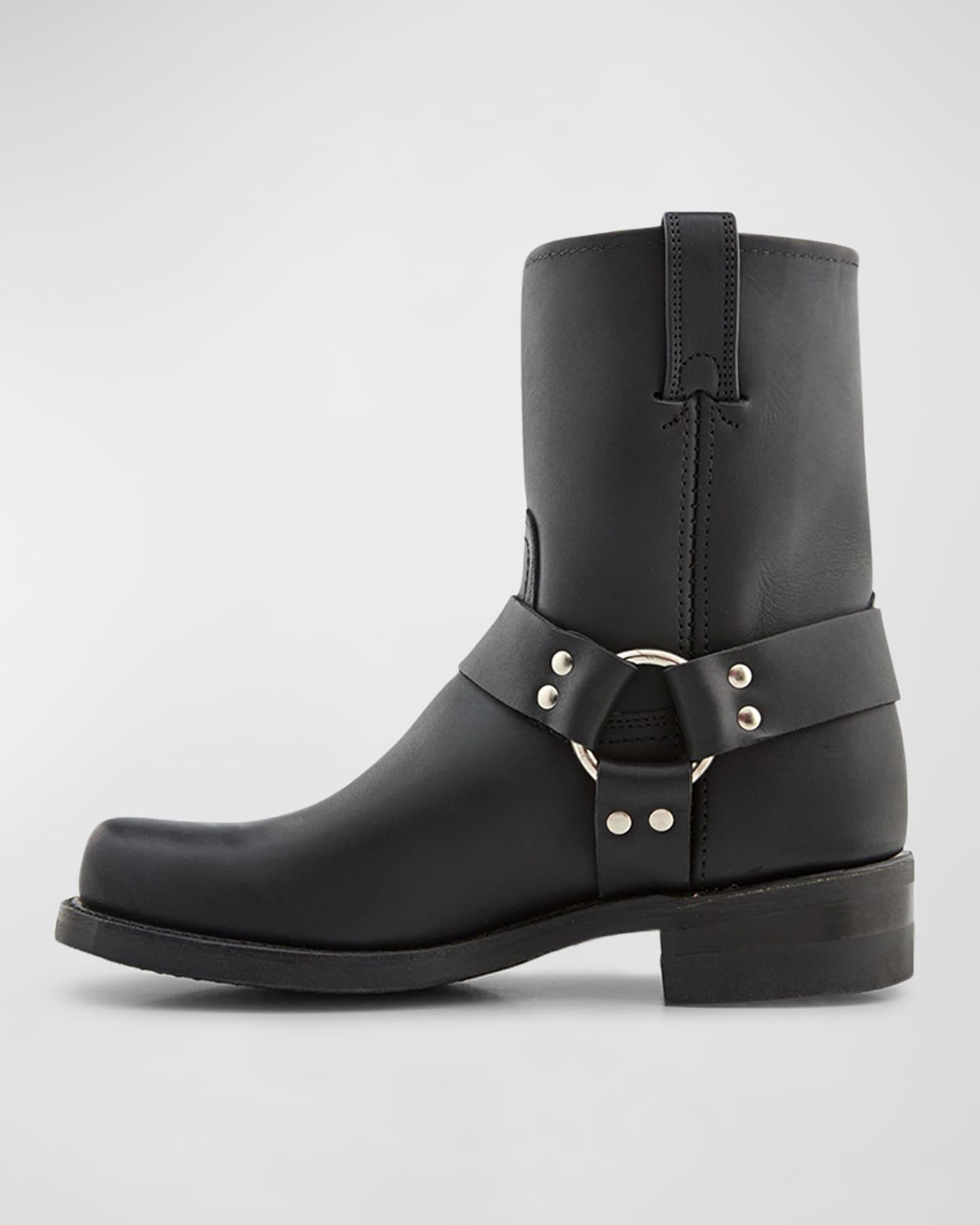 Men's Leather Harness Boots Product Image