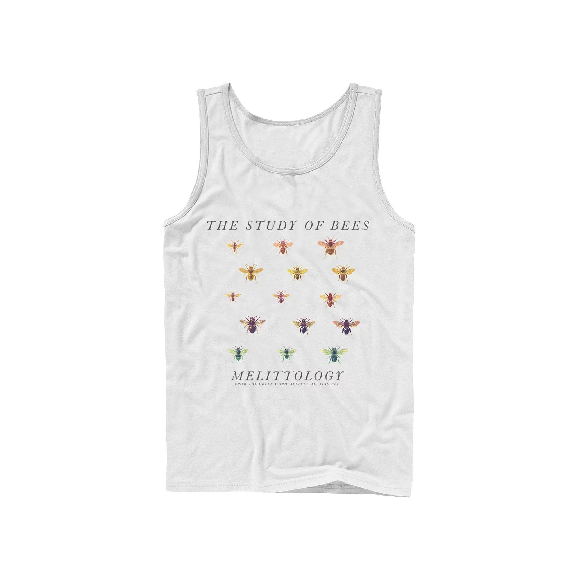 Men's Earth Day Melittology The Study Of Bees Tank Top, Size: Large, White Product Image