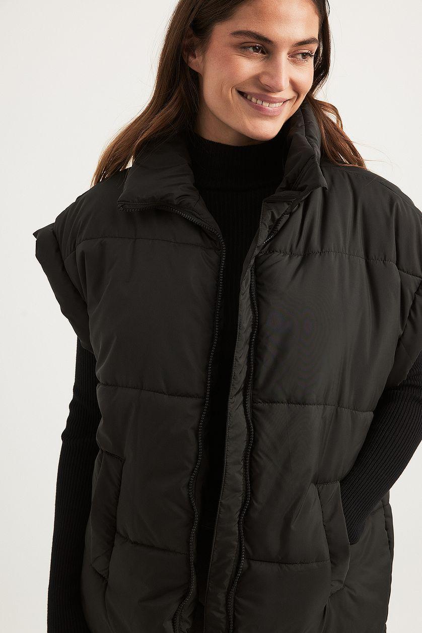 Belted Padded Vest Product Image