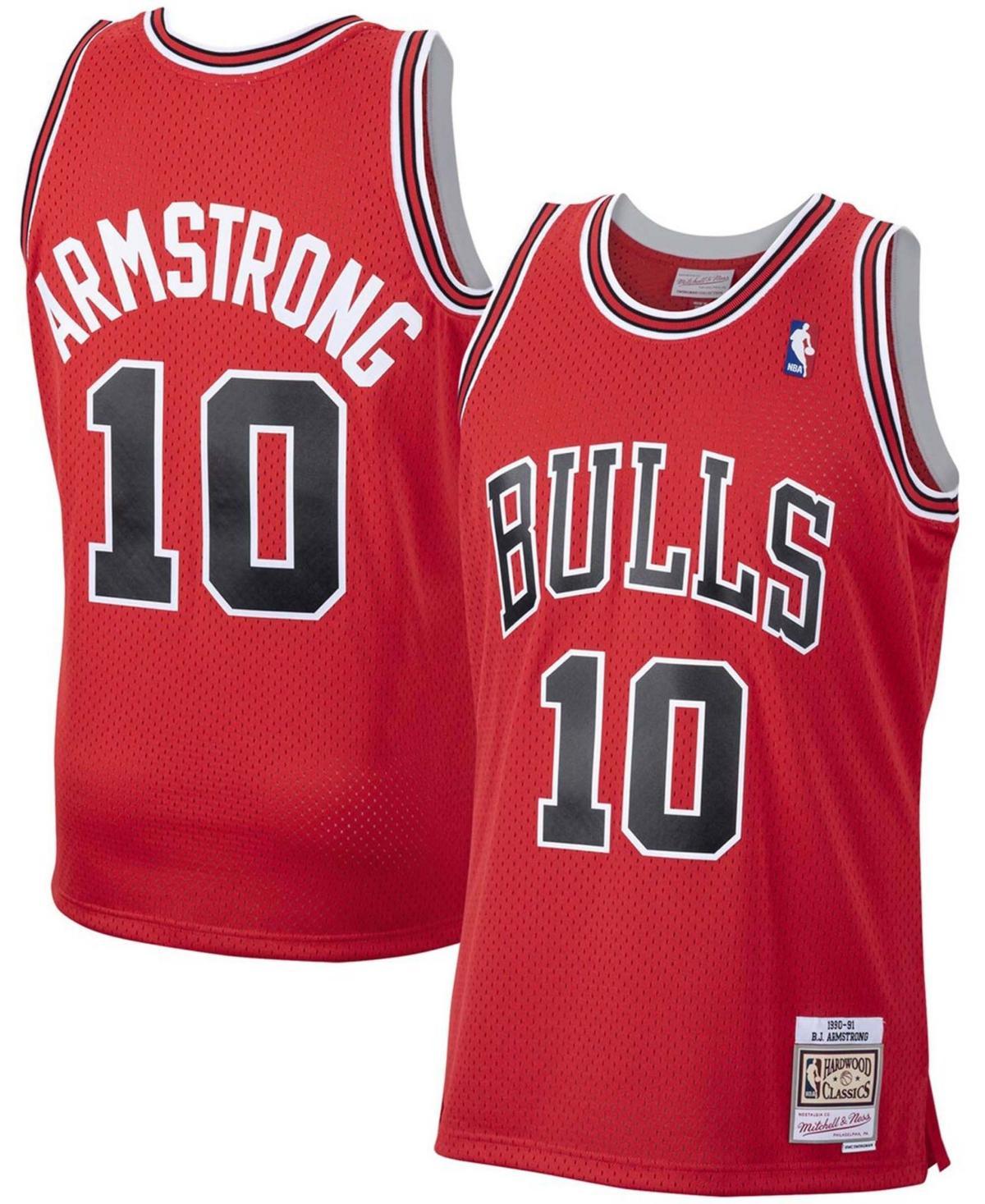 Men's Mitchell & Ness B.J. Armstrong Scarlet Chicago Bulls 2001/02 Hardwood Classics Swingman Jersey, Size: Small, Red Product Image