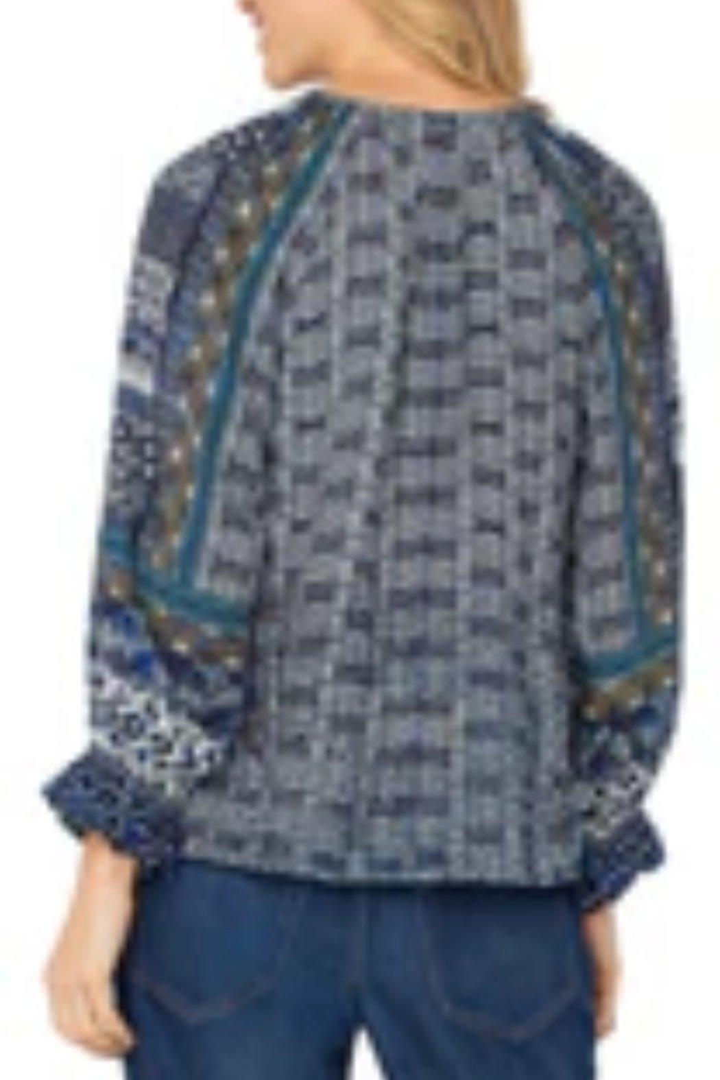 3/4 Sleeve Button Front Top Product Image