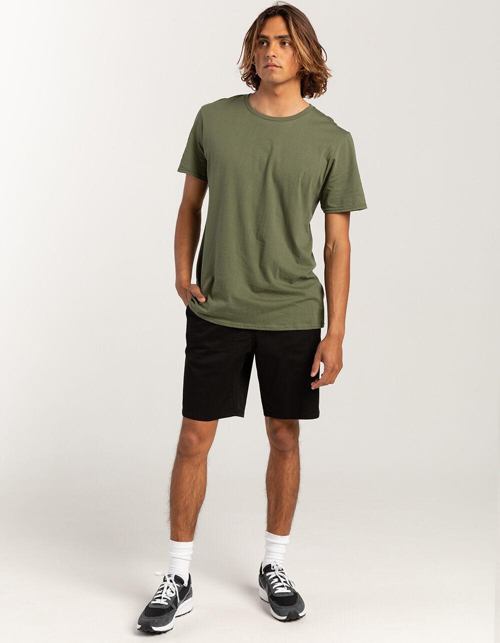 RSQ Mens Mid Length  9" Chino Shorts - BLACK Product Image